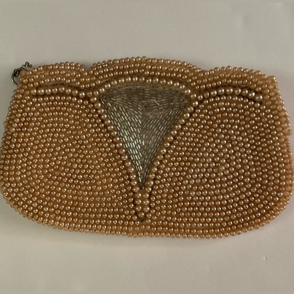 Vintage Pearl & Bead Evening Bag